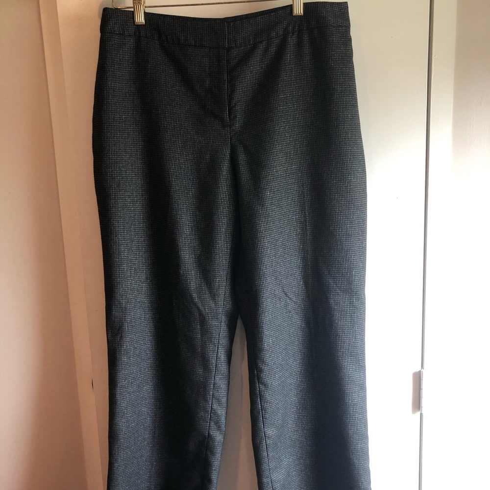 Liz Claiborne black and gray small checkered dress pants